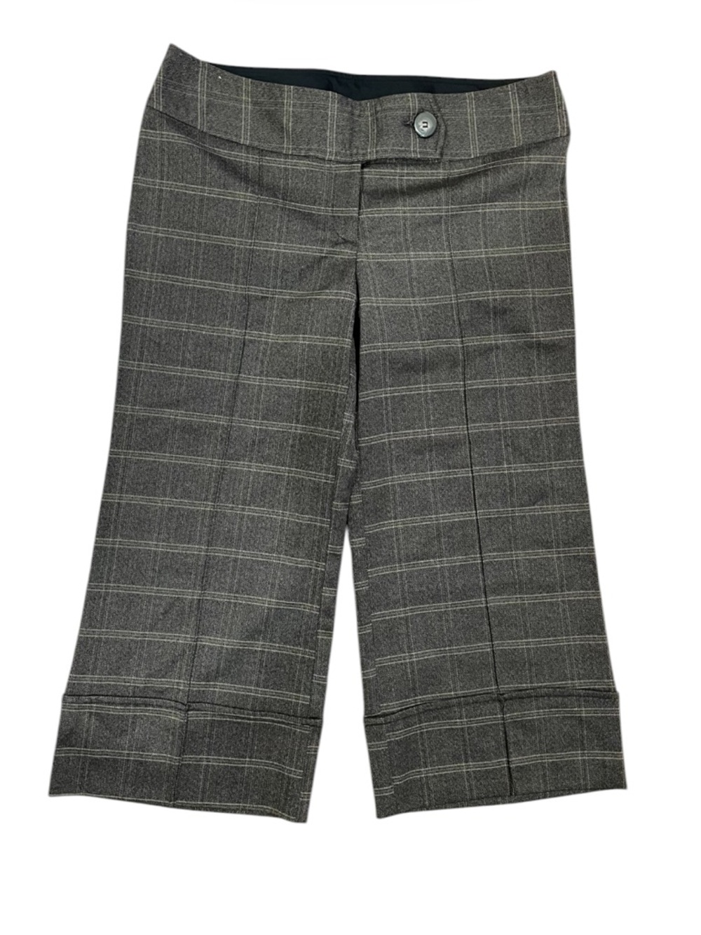 Tracey Evans plaid  grey Capri gaucho’s size 11/12 Y2k